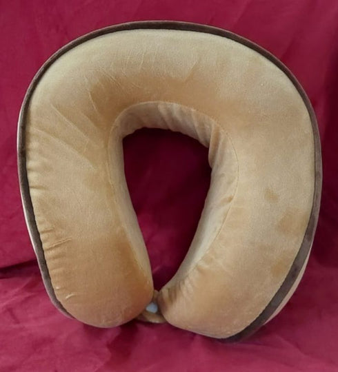 Headrest Travel Neck Pillow (Beige)